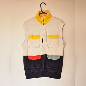 Zara multicolored utility cargo vest (New)